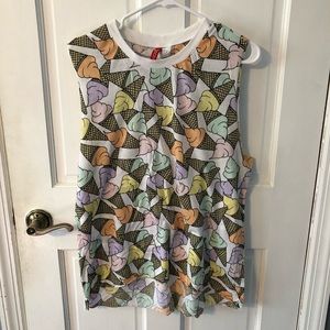 Ice Cream Patterned Tank Top